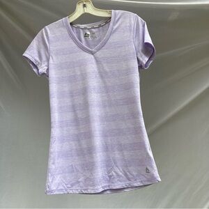 Rbx Lavender B-Neck Athletic Shirt, Size Small Petite